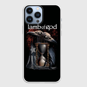 Чехол для iPhone 13 Pro Max с принтом Время уходит LOG в Тюмени,  |  | Тематика изображения на принте: alternative | lamb of god | log | metall | music | rock | альтернатива | ламб оф гад | ламб оф год | металл | музыка | рок