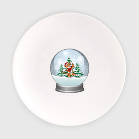 Тарелка с принтом Снежный шар с тигром в Тюмени, фарфор | диаметр - 210 мм
диаметр для нанесения принта - 120 мм | зима | новый год | подарок | рождество | сказка | снег | снежный шар | тигр | холод | шар