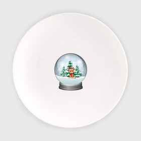Тарелка с принтом Зимний шар с тигром в Тюмени, фарфор | диаметр - 210 мм
диаметр для нанесения принта - 120 мм | зима | зимний шар | новый год | подарок | рождество | сказка | снег | снежный шар | тигр | холод | шар