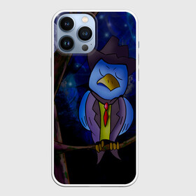 Чехол для iPhone 13 Pro Max с принтом Синич в Тюмени,  |  | животные | лес | луна | мульт | ночь | персонаж | птици | синичка | сон