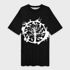 Платье-футболка 3D с принтом Vanhelga  Ванхельга в Тюмени,  |  | black metal | death metal | metal | rock | tree | vanhelga | блэк металл | ванхелга | ванхельга | дэт металл | металл