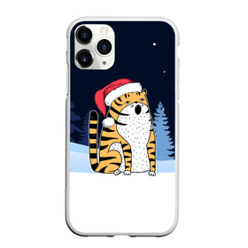Чехол для iPhone 11 Pro матовый с принтом Удивленный тигр 2022 в Тюмени, Силикон |  | 2022 | год тигра | новый год | новый год 2022 | символ года | тигр | тигренок | тигрица | тигры