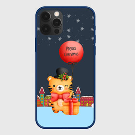 Чехол для iPhone 12 Pro Max с принтом Новогодний тигренок с красным шариком в Тюмени, Силикон |  | 2022 | год тигра | новый год | новый год 2022 | символ года | тигр | тигренок | тигрица | тигры