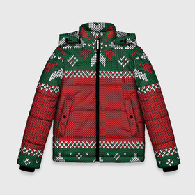 Зимняя куртка для мальчиков 3D с принтом Knitted Christmas Pattern в Тюмени, ткань верха — 100% полиэстер; подклад — 100% полиэстер, утеплитель — 100% полиэстер | длина ниже бедра, удлиненная спинка, воротник стойка и отстегивающийся капюшон. Есть боковые карманы с листочкой на кнопках, утяжки по низу изделия и внутренний карман на молнии. 

Предусмотрены светоотражающий принт на спинке, радужный светоотражающий элемент на пуллере молнии и на резинке для утяжки | background | christmas | holiday | knitted | knitted pattern | pattern | trees | winter | вязаный | вязаный узор | елки | зима | праздник | рождество | узор | фон