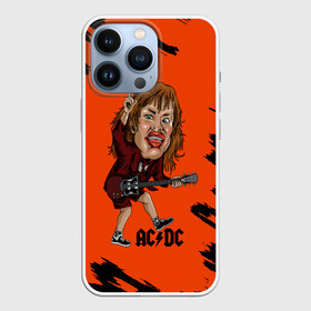 Чехол для iPhone 13 Pro с принтом Шарж Ангус Янг AC DC в Тюмени,  |  | ac dc | acdc | angus young | австралийская | ангус янг | ас дс | асдс | блюз | карикатура | метал | молния | музыка | рок группа | рокнролл | хард | хардрок