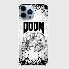 Чехол для iPhone 13 Pro Max с принтом Mancubus | Doom 2 в Тюмени,  |  | doom | doom eternal | doom slayer | game | games | mancubus | old scool | oldgame | oldscool | дум | игра | игры | манкубус | фан арт | чб | шутер