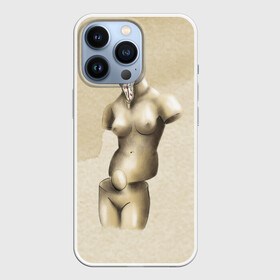 Чехол для iPhone 13 Pro с принтом Акварельная Венера в стиле Сальвадора Дали в Тюмени,  |  | акварель | бежевая | бежевый | девушка | женская фигура | женщина | искусство | натура | обнаженная | обнаженная девушка | обнаженная жнщина | произведение искусства | скульптура | фигура
