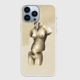 Чехол для iPhone 13 Pro Max с принтом Акварельная Венера в стиле Сальвадора Дали в Тюмени,  |  | акварель | бежевая | бежевый | девушка | женская фигура | женщина | искусство | натура | обнаженная | обнаженная девушка | обнаженная жнщина | произведение искусства | скульптура | фигура