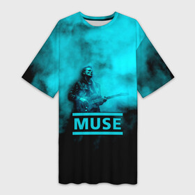 Платье-футболка 3D с принтом Мэттью Беллами бирюзовый туман  Muse в Тюмени,  |  | matthew bellamy | muse | rock band | альтернативный | мосе | моус | моусе | муз | муза | музе | музыка | мусе | мьюз | мэттью беллами | прогрессивный | рок группа | симфонический | спейс | спейсрок