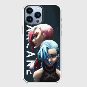 Чехол для iPhone 13 Pro Max с принтом Vi and Jinx в Тюмени,  |  | arcane | art | fan | game | hero | league | league of legends | legends | lol | moba | mobile legend | аркейн | герои | игра | моба | мультсериал | нетфликс