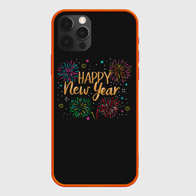 Чехол для iPhone 12 Pro с принтом Fireworks Explosinons. Happy New Year в Тюмени, силикон | область печати: задняя сторона чехла, без боковых панелей | Тематика изображения на принте: 2022 | 22 | claps | explosion | fireworks | happy | new | paint | rain | salute | snow | year | взрыв | год | дождик | краски | новый | салюта | снег | фейерверк | хлопки