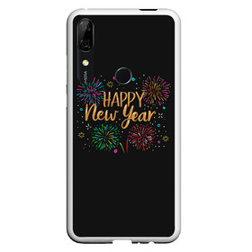 Чехол для Honor P Smart Z с принтом Fireworks Explosinons. Happy New Year в Тюмени, Силикон | Область печати: задняя сторона чехла, без боковых панелей | Тематика изображения на принте: 2022 | 22 | claps | explosion | fireworks | happy | new | paint | rain | salute | snow | year | взрыв | год | дождик | краски | новый | салюта | снег | фейерверк | хлопки