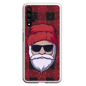 Чехол для Honor 20 с принтом SANTA HIPSTER | САНТА ХИПСТЕР в Тюмени, Силикон | Область печати: задняя сторона чехла, без боковых панелей | 2022 | bad | christmas | cold | dab | dub | hipster | klaus | merry | new | santa | snow | winter | year | год | даб | зима | клаус | мороз | новый | рождество | санта | снег | хипстер | холод