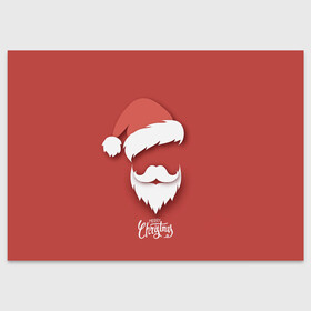 Поздравительная открытка с принтом Merry Christmas | Счастливого Рождества в Тюмени, 100% бумага | плотность бумаги 280 г/м2, матовая, на обратной стороне линовка и место для марки
 | Тематика изображения на принте: 2022 | christmas | cold | klaus | merry | new | santa | winter | year | борода | год | дед | зима | клаус | мороз | новый | рождество | санта | тигра | холод