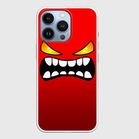 Чехол для iPhone 13 Pro с принтом GEOMETRY DASH FACE DEMON в Тюмени,  |  | Тематика изображения на принте: 2d | arcade | demon | game | geometry dash | meltdown | robtop | smile | аркада | геометрический тире | демон | раннер | смайлы | эмоции