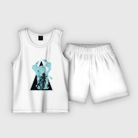 Детская пижама с шортами хлопок с принтом ЭолаEula Genshin Impact в Тюмени,  |  | Тематика изображения на принте: cryo | eula | genshin | impact | влияние | геншин | импакт | крио | эола