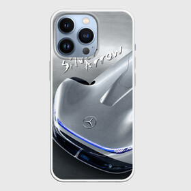 Чехол для iPhone 13 Pro с принтом Mercedes Benz EQ Silver Arrow Concept в Тюмени,  |  | arrow | car | concept | germany | mercedes benz | motorsport | power | silver | автомобиль | автоспорт | германия | мерседес | мощь | стрела