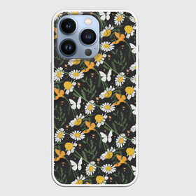 Чехол для iPhone 13 Pro с принтом Люблю лето в Тюмени,  |  | бабочки | лето | природа | ромашки | цветы