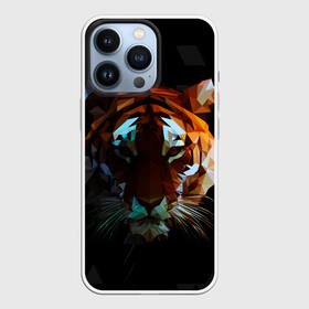 Чехол для iPhone 13 Pro с принтом Тигр стиль Low poly в Тюмени,  |  | low poly | tiger | восточный тигр | год тигра | кошка | лоу поли | тигр | тигренок