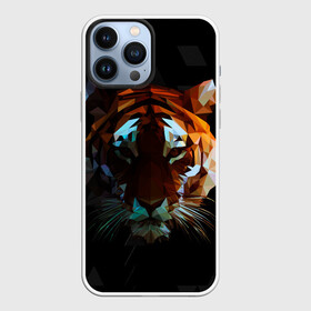 Чехол для iPhone 13 Pro Max с принтом Тигр стиль Low poly в Тюмени,  |  | low poly | tiger | восточный тигр | год тигра | кошка | лоу поли | тигр | тигренок