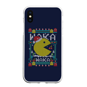 Чехол для iPhone XS Max матовый с принтом WAKA WAKA NEW YEAR   НОВЫЙ ГОД ГЕЙМЕРАМ ВАКА ВАКА 2022 в Тюмени, Силикон | Область печати: задняя сторона чехла, без боковых панелей | 2022 | beast | merry christmas | new year | red bow | santa hat | snow | tiger | winter | winter is coming | year of the tiger | год тигра | дед мороз | животные | звери | зверь | зима | зима 2022 | зима близко | новогодний свитер | новогодний у