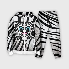Детский костюм 3D с принтом Забавный Белый тигр в Тюмени,  |  | Тематика изображения на принте: tiger | белый тигр | восточный тигр | год тигра | кошка | тигр | тигренок | хищник