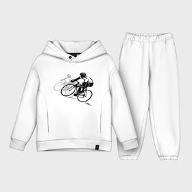 Детский костюм хлопок Oversize с принтом Велоспорт шоссе в Тюмени,  |  | Тематика изображения на принте: bike | велосипед | велосипедист | велоспорт | спорт | спортсмен | шоссе | шоссейник | шоссер