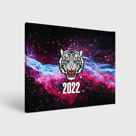 Холст прямоугольный с принтом ЧЁРНЫЙ ТИГР НОВЫЙ ГОД 2022   GRAY TIGER NEW YEAR в Тюмени, 100% ПВХ |  | Тематика изображения на принте: 2022 | beast | merry christmas | new year | red bow | santa hat | snow | tiger | winter | winter is coming | year of the tiger | год тигра | дед мороз | животные | звери | зверь | зима | зима 2022 | зима близко | новог | новогодни