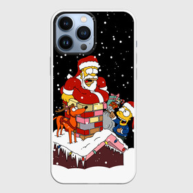 Чехол для iPhone 13 Pro Max с принтом Симпсоны Новогодний в Тюмени,  |  | 2021 | 2022 | bart | christmas | homer | merry | merry christmas | new year | simpson | simpsons | snow | ugly chris | winter | барт | барт симпсон | гомер | гомер симпсон | зима | новогодний | новогодняя | новый год | рождественский | рожд