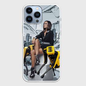 Чехол для iPhone 13 Pro Max с принтом Olga Buzova in the future 2028 в Тюмени,  |  | beauty | city | future | girl | olga buzova | robots | style | vanguard | авангард | будущее | город | девушка | красавица | ольга бузова | стиль