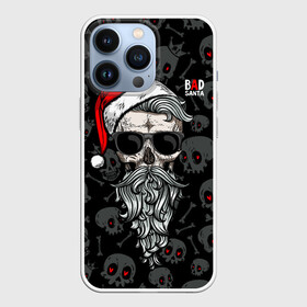 Чехол для iPhone 13 Pro с принтом Santa from Hell в Тюмени,  |  | beard | christmas | hipster | new year | red cap | red eyes | santa claus | santa from hell | skulls | борода | дед мороз | красные глаза | красный колпак | новый год | рождество | санта из ада | санта клаус | хипстер | черепа