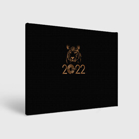 Холст прямоугольный с принтом 2022 Tiger Bronze Theme в Тюмени, 100% ПВХ |  | Тематика изображения на принте: 2022 | год тигра | нг | новый год | подарки на новый год | праздник | рождество | тигр