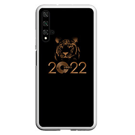 Чехол для Honor 20 с принтом 2022 Tiger Bronze Theme в Тюмени, Силикон | Область печати: задняя сторона чехла, без боковых панелей | 2022 | год тигра | нг | новый год | подарки на новый год | праздник | рождество | тигр