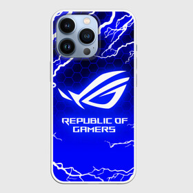 Чехол для iPhone 13 Pro с принтом REPUBLIC OF GAMERS   ASUS ROG   LIGHTNING   МОЛНИИ в Тюмени,  |  | asus | game | gamer | gaming | ligtning | republic of gamers | rog | strix | zephyrus | асус | игры | молнии | рог | стрикс