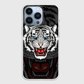 Чехол для iPhone 13 Pro с принтом ЧЁРНЫЙ ТИГР | BLACK TIGER УЗОР в Тюмени,  |  | 2022 | beast | merry christmas | new year | red bow | santa hat | snow | tiger | winter | winter is coming | year of the tiger | год тигра | дед мороз | животные | звери | зверь | зима | зима 2022 | зима близко | новог | новогодни