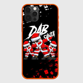 Чехол для iPhone 12 Pro с принтом DAB SANTA   ДАБ САНТА КЛАУС 2022 в Тюмени, силикон | область печати: задняя сторона чехла, без боковых панелей | Тематика изображения на принте: 2022 | beast | merry christmas | new year | red bow | santa hat | snow | tiger | winter | winter is coming | year of the tiger | год тигра | дед мороз | животные | звери | зверь | зима | зима 2022 | зима близко | новог | новогодни