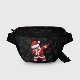 Поясная сумка 3D с принтом ДАБ САНТА КЛАУС НОВЫЙ ГОД 2022 в Тюмени, 100% полиэстер | плотная ткань, ремень с регулируемой длиной, внутри несколько карманов для мелочей, основное отделение и карман с обратной стороны сумки застегиваются на молнию | 2022 | beast | merry christmas | new year | red bow | santa hat | snow | tiger | winter | winter is coming | year of the tiger | год тигра | дед мороз | животные | звери | зверь | зима | зима 2022 | зима близко | новог | новогодни