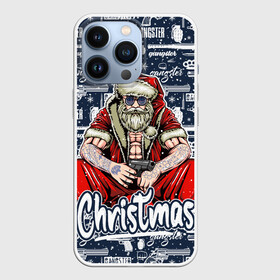 Чехол для iPhone 13 Pro с принтом Гангстер Санта Клаус   Santa Claus Gangster в Тюмени,  |  | christmas | бита | гангстер | дед мороз | кастет | новый год | нож | оружие | пистолет | рождество | санта | снежинка