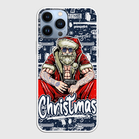 Чехол для iPhone 13 Pro Max с принтом Гангстер Санта Клаус   Santa Claus Gangster в Тюмени,  |  | christmas | бита | гангстер | дед мороз | кастет | новый год | нож | оружие | пистолет | рождество | санта | снежинка