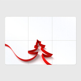 Магнитный плакат 3Х2 с принтом Красная Елка в Тюмени, Полимерный материал с магнитным слоем | 6 деталей размером 9*9 см | елка | нг | новый год | подарки | праздник | рождество