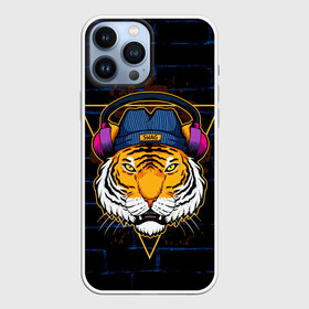 Чехол для iPhone 13 Pro Max с принтом Тигр в наушниках SWAG в Тюмени,  |  | furry | swag | tiger | в наушниках | восточный тигр | год тигра | кошка | тигр | тигренок | хищник