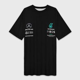 Платье-футболка 3D с принтом MERCEDES F1 в Тюмени,  |  | Тематика изображения на принте: amg | auto | brabus | f1 | formula 1 | formula one team | mercedes | mersedes | merсedes | petronas | sport | авто | автомобиль | автомобильные | автоспорт | амг | брабус | бренд | вальтери боттас | льюис хэмилтон | марка | машины | мер