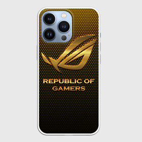 Чехол для iPhone 13 Pro с принтом Republic of gamers, ROG Gaming в Тюмени,  |  | asus | cybersport | republic of gamers | rog | rog gaming | асус | киберспорт