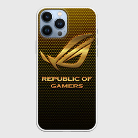 Чехол для iPhone 13 Pro Max с принтом Republic of gamers, ROG Gaming в Тюмени,  |  | asus | cybersport | republic of gamers | rog | rog gaming | асус | киберспорт