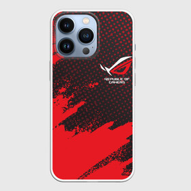 Чехол для iPhone 13 Pro с принтом ASUS ROG | REPUBLIC OF GAMERS в Тюмени,  |  | asus | cyber | cybersport | game | gamers | gaming | of | republic | rog | sport | асус | игры | кибер | киберспорт | республика | спорт