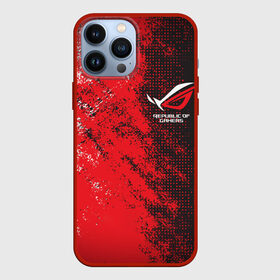 Чехол для iPhone 13 Pro Max с принтом ASUS REPUBLIC OF GAMERS | ROG в Тюмени,  |  | Тематика изображения на принте: asus | cyber | cybersport | game | gamers | gaming | of | republic | rog | sport | асус | игры | кибер | киберспорт | республика | спорт