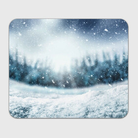 Прямоугольный коврик для мышки с принтом МОРОЗНАЯ СВЕЖЕСТЬ | МЕТЕЛЬ в Тюмени, натуральный каучук | размер 230 х 185 мм; запечатка лицевой стороны | 2022 | christmas | cold | merry | new | snow | winter | year | буря | год | елка | елки | ель | зима | лес | метель | мороз | новый | рождество | снег | снежинка | снежинки | снежная | холод