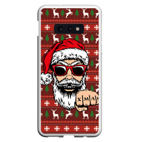 Чехол для Samsung S10E с принтом Bad Santa Плохой Санта в Тюмени, Силикон | Область печати: задняя сторона чехла, без боковых панелей | 2022 | год тигра | новый год | новый год 2022 | символ года | тигр | тигренок | тигрица | тигры