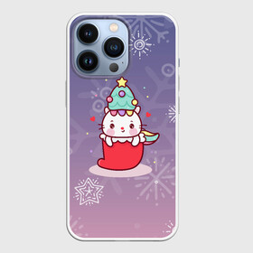 Чехол для iPhone 13 Pro с принтом Happy New Year 2022. Сat 1 в Тюмени,  |  | 2022 | 22 | cat | happy new year | holiday | new year | гирлянда | кот | котенок | новый год | праздник | рождество