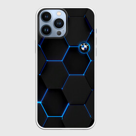 Чехол для iPhone 13 Pro Max с принтом BMW blue neon theme в Тюмени,  |  | bmw | авто | автобренды | автомобиль | автомобильные | бмв | германия | легенда | машина | неон